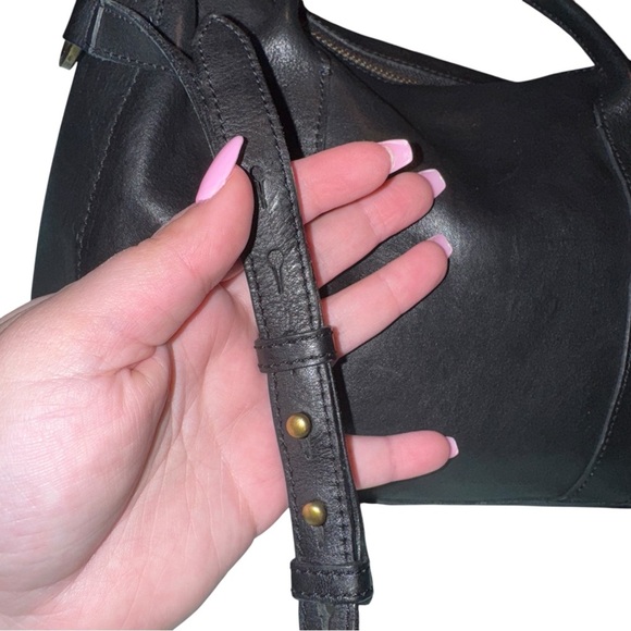 MADEWELL The Prague Satchel Leather Black Bag Crossbody Purse - Picture 8 of 16